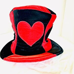 Queen of Hearts Top Hat Adult Costume OS Adjustable